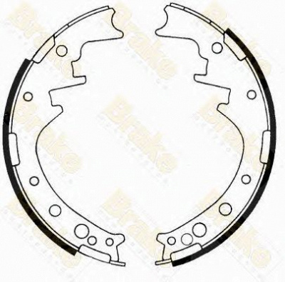 BRAKE ENGINEERING sh1171 -  Комплект тормозных колодок